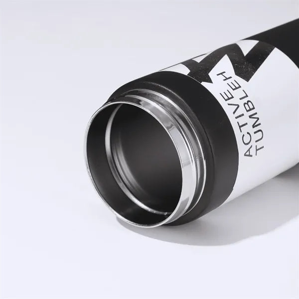18 oz Stainless Steel Insulated Travel Mug with Straw Spout