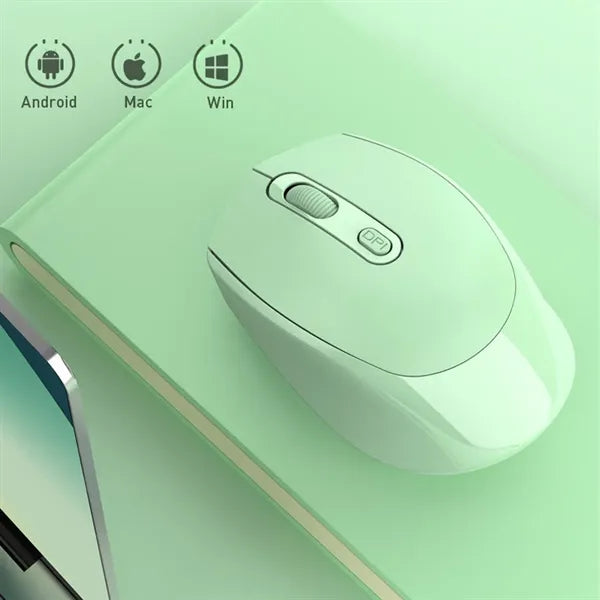 Rechargeable Wireless Bluetooth Mouse with USB Receiver