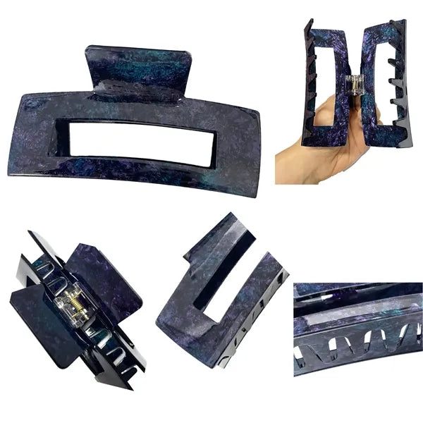 4.92Inch Oversize Large Rectangular Acetate Hair Clip