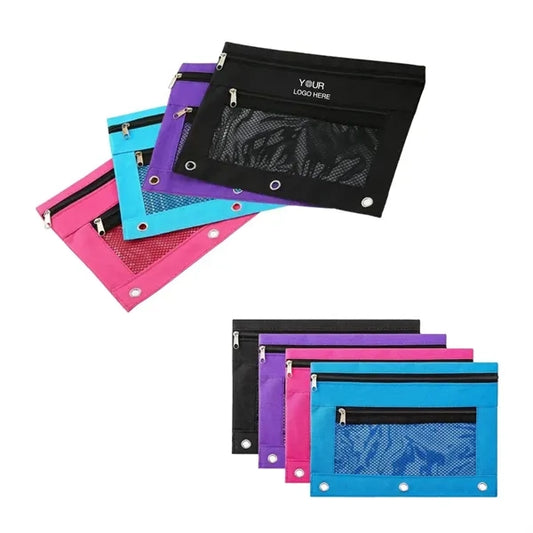 Zipper Pouches Case with Mesh Window