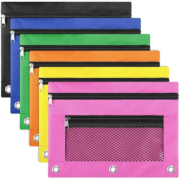 Zipper Pouches Case with Mesh Window