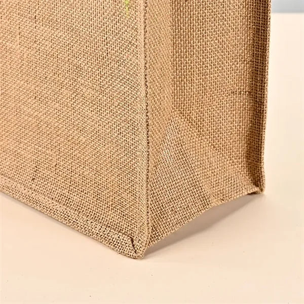 Jute Burlap Tote Bag with Handles