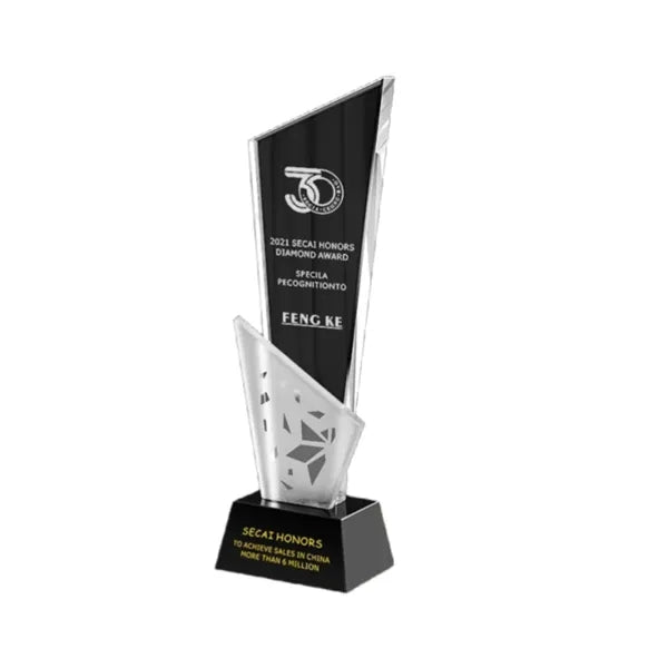Crystal Glass Trophy for Awards & Recognition