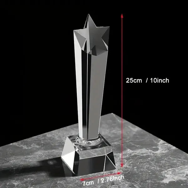 Crystal Glass Trophy for Awards & Recognition