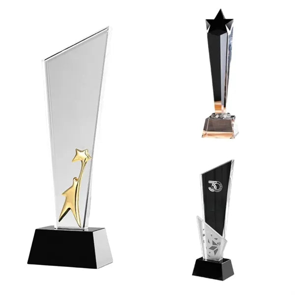 Crystal Glass Trophy for Awards & Recognition