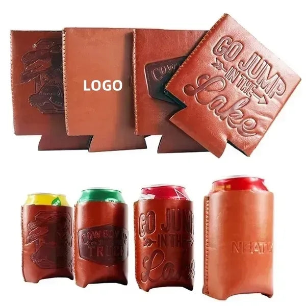 PU Leather Can Cooler Sleeve