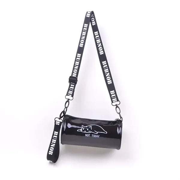 Bright Pvc Travel Safety Crossbody Cylinder Bag