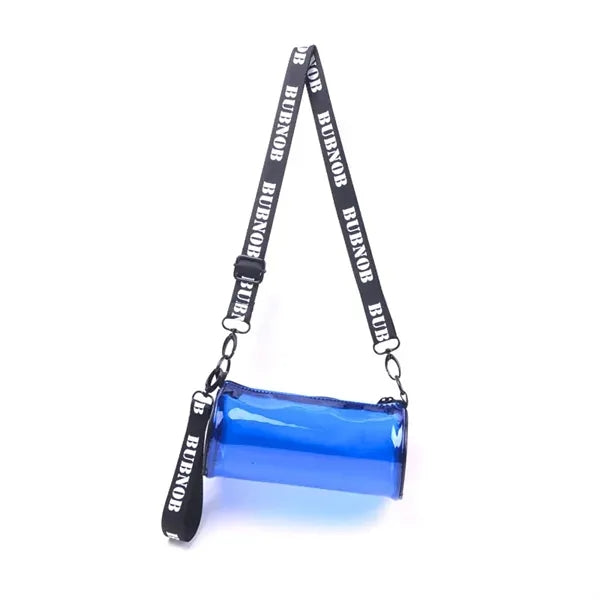 Bright Pvc Travel Safety Crossbody Cylinder Bag