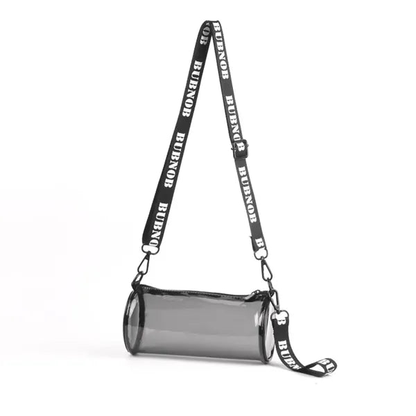 Bright Pvc Travel Safety Crossbody Cylinder Bag
