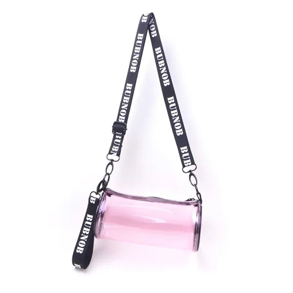 Bright Pvc Travel Safety Crossbody Cylinder Bag