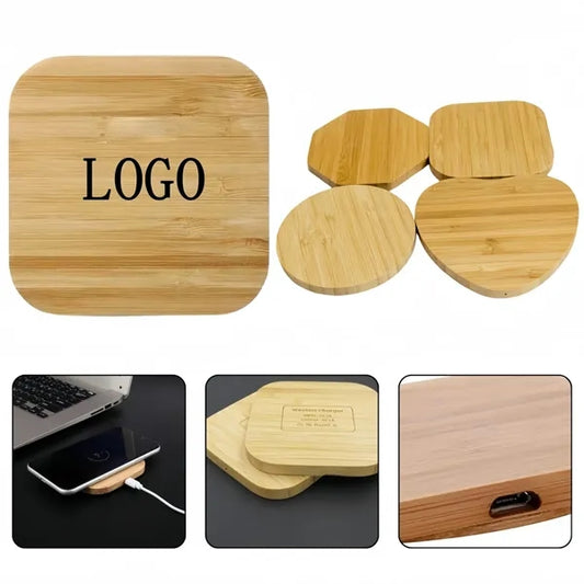 Bamboo Style Wireless Charging Station