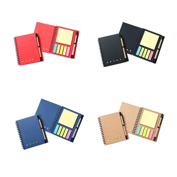 Coil Notebook With Sticky Notes