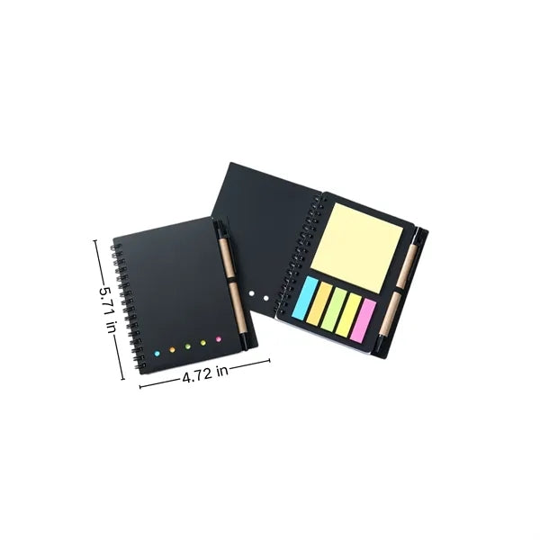 Coil Notebook With Sticky Notes