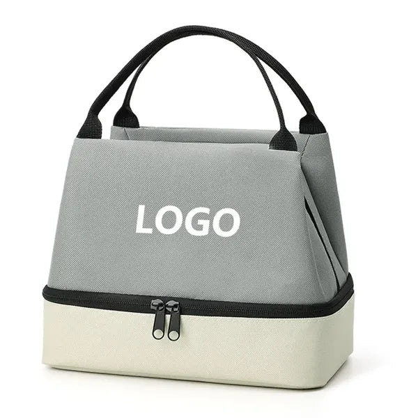 Two-Compartment Insulated Cooler Lunch Bag