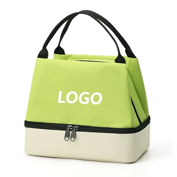 Two-Compartment Insulated Cooler Lunch Bag
