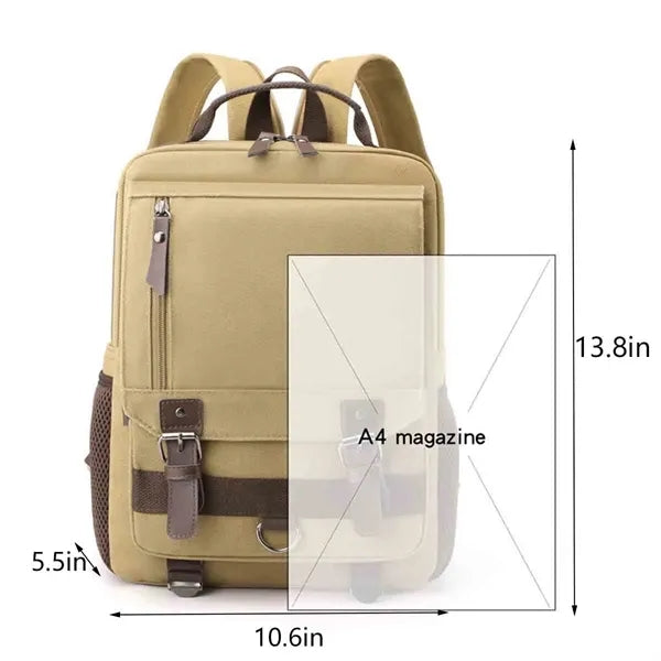 Men's Vintage Canvas Backpack