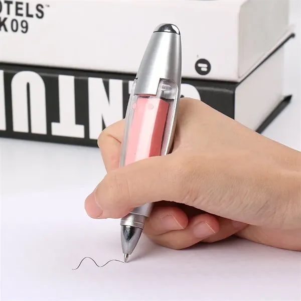 Multi-Function LED Pen with Sticky Notes