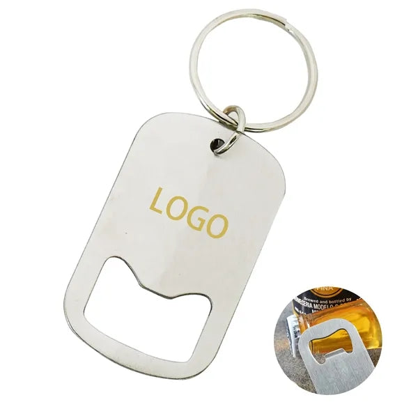 Stainless Steel Multifunctional Bottle Opener Keychai