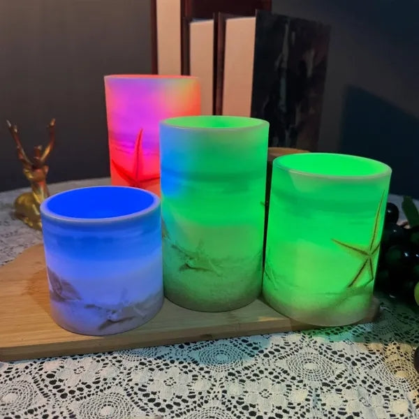 4PCS Remote Control Colorful LED Candle Lamp