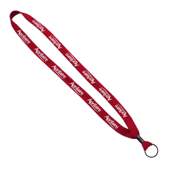 5/8" Polyester Lanyard with Metal Crimp and Rubber O-Ring