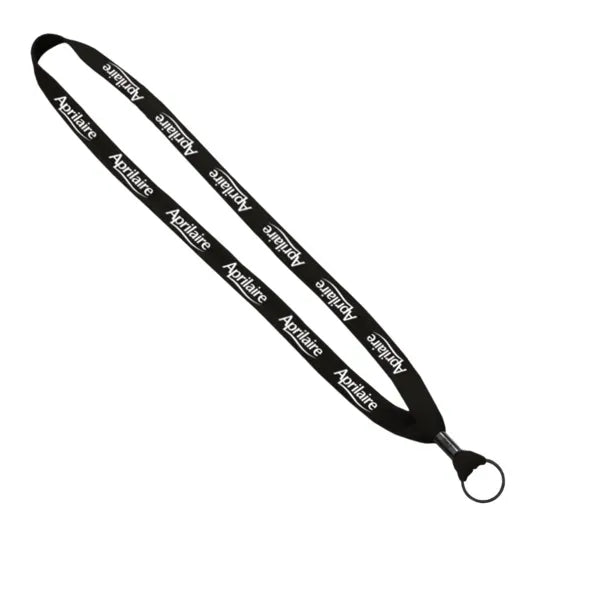 5/8" Polyester Lanyard with Metal Crimp and Rubber O-Ring