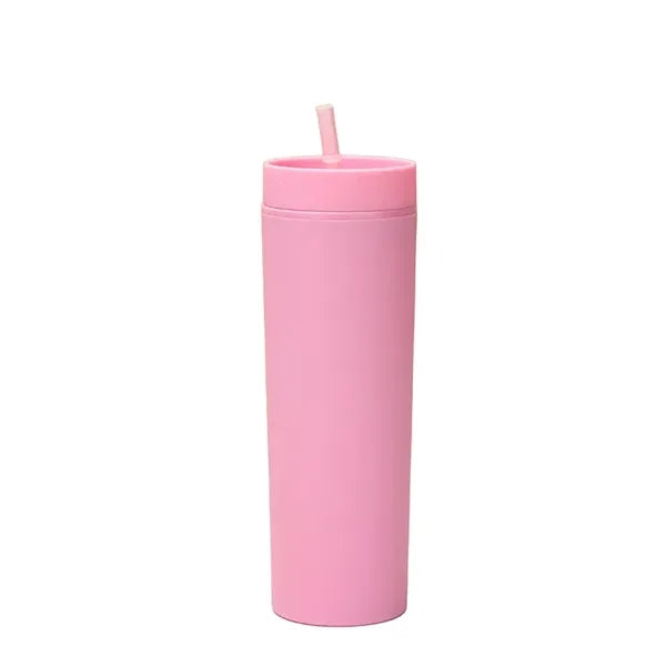 16 oz Plastic Straw Cup