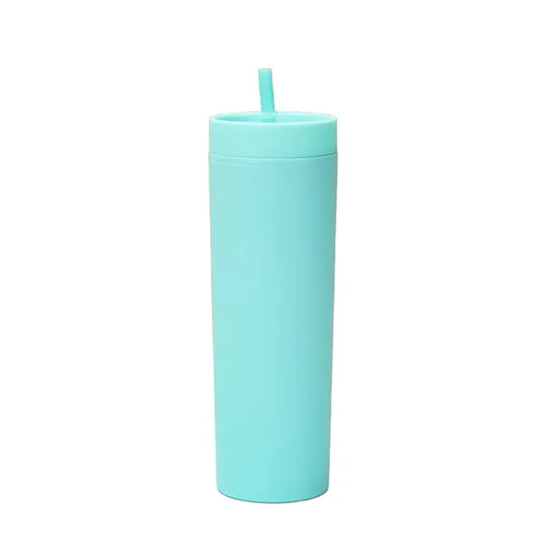 16 oz Plastic Straw Cup