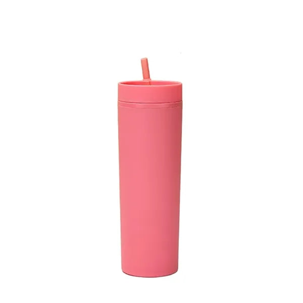 16 oz Plastic Straw Cup
