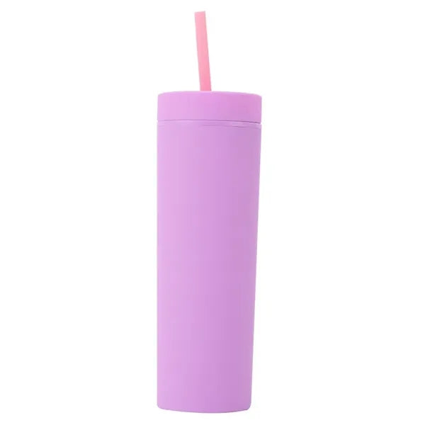 16 oz Plastic Straw Cup