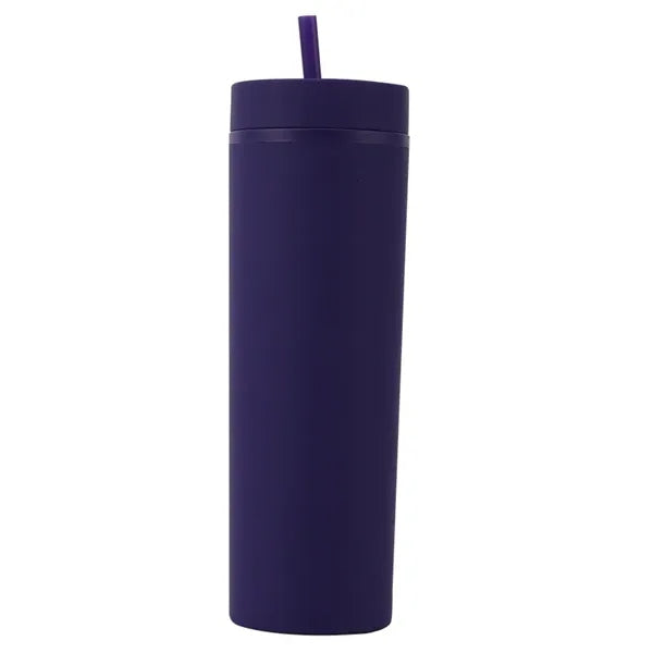 16 oz Plastic Straw Cup