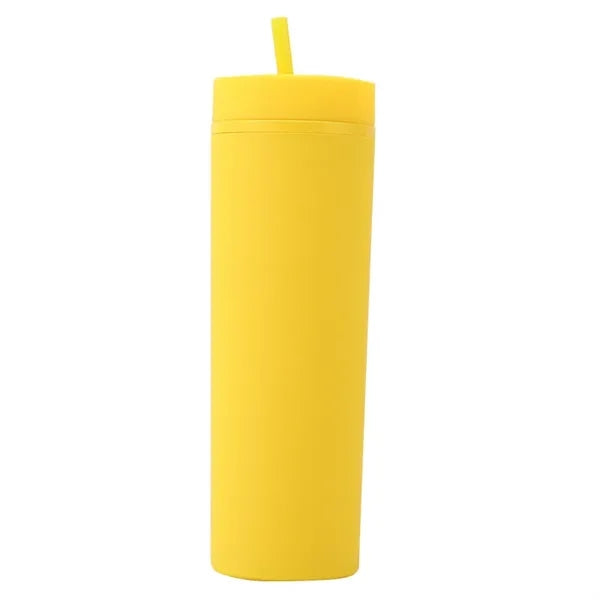 16 oz Plastic Straw Cup