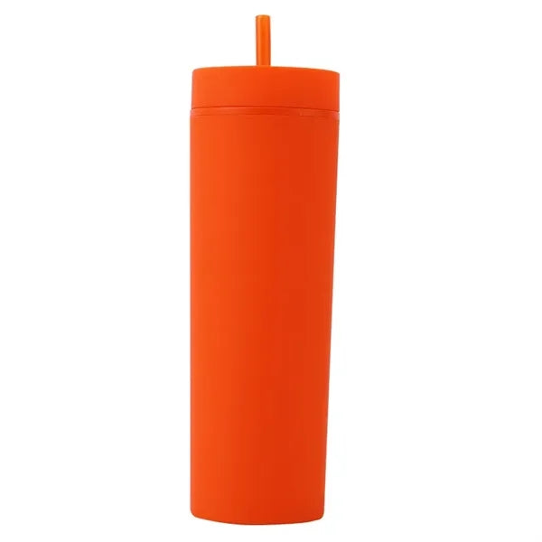 16 oz Plastic Straw Cup