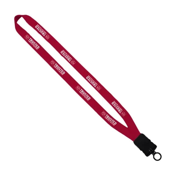 5/8" Polyester Lanyard w/ Snap-Buckle Release & O-Ring