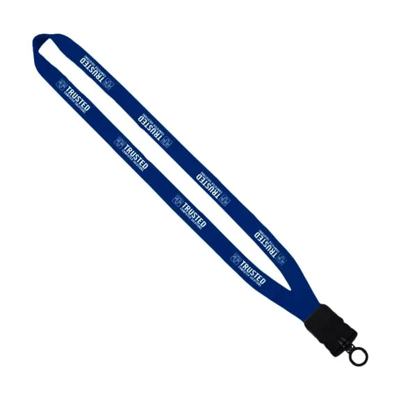 5/8" Polyester Lanyard w/ Snap-Buckle Release & O-Ring