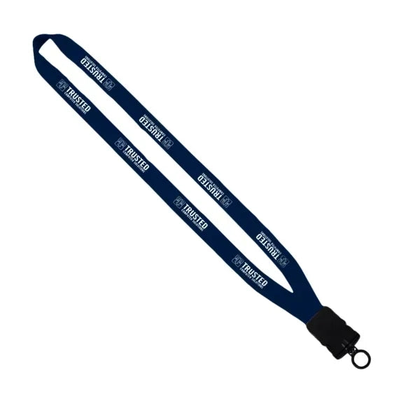 5/8" Polyester Lanyard w/ Snap-Buckle Release & O-Ring