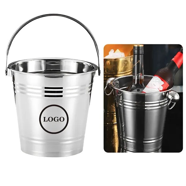 Laser 4L Stainless Steel Beer Wine Ice Bucket
