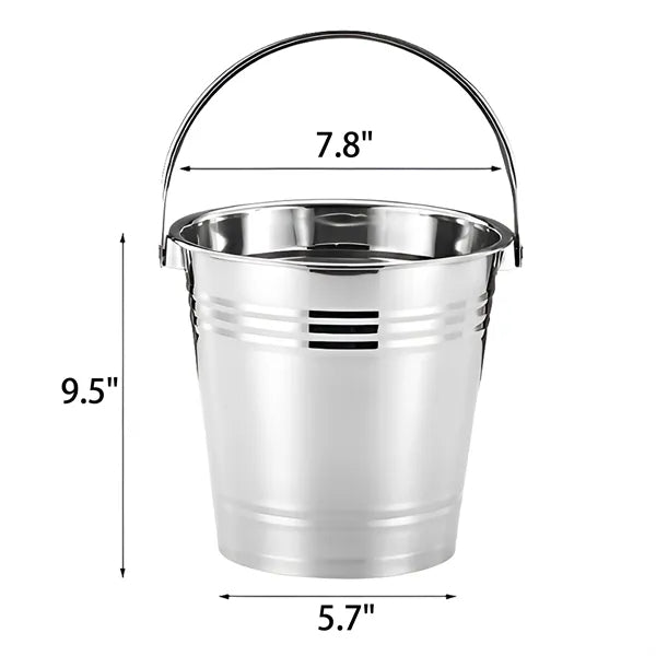 Laser 4L Stainless Steel Beer Wine Ice Bucket