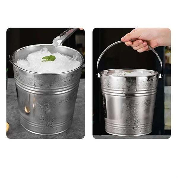 Laser 4L Stainless Steel Beer Wine Ice Bucket