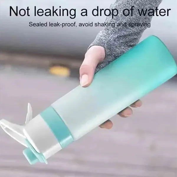 22oz Sports Water Bottle with Misting Spray