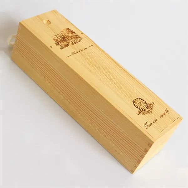 Wooden Wine Box with Handle