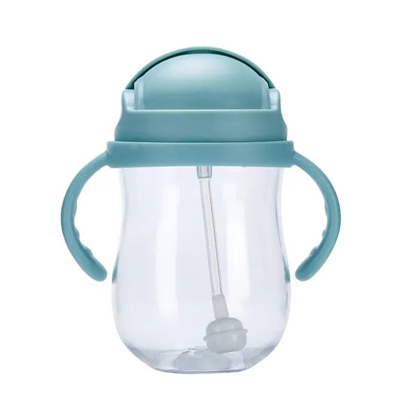 10oz Anti-Drop Gravity Ball Baby Cup With Handle And Straw