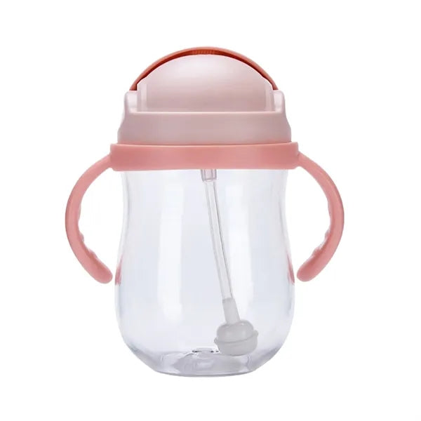 10oz Anti-Drop Gravity Ball Baby Cup With Handle And Straw