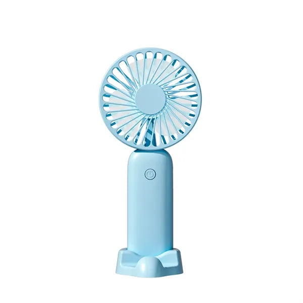 Rechargeable Travel Mini Fan with Phone Holder