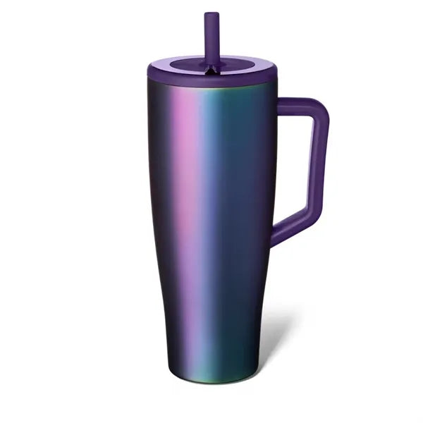 40oz Stainless Steel Straw Tumbler With Handle