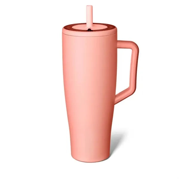 40oz Stainless Steel Straw Tumbler With Handle