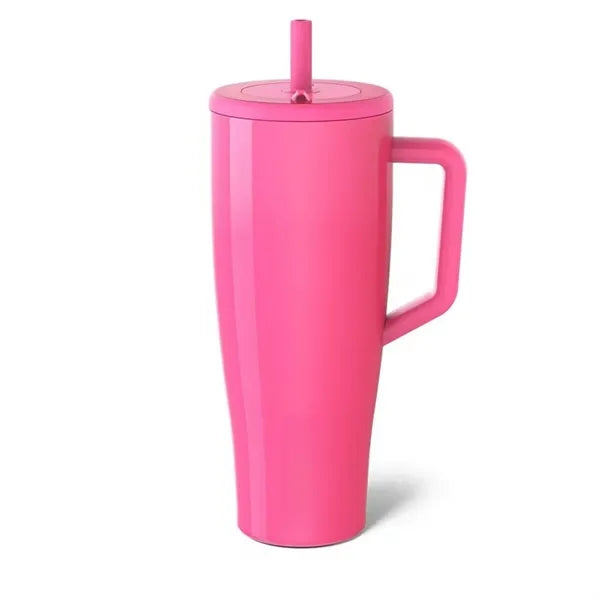 40oz Stainless Steel Straw Tumbler With Handle