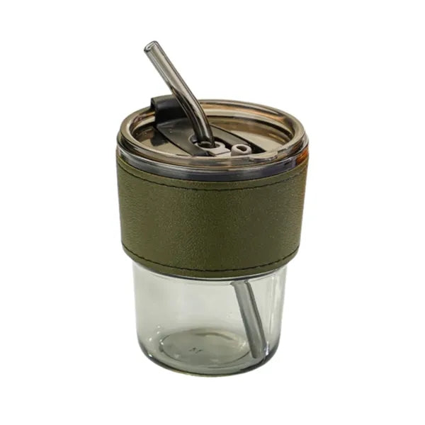 12oz Stylish Portable Straw Cup