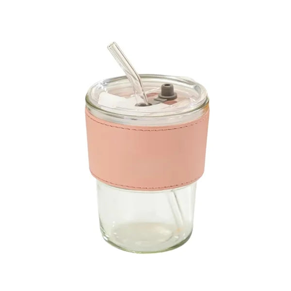 12oz Stylish Portable Straw Cup