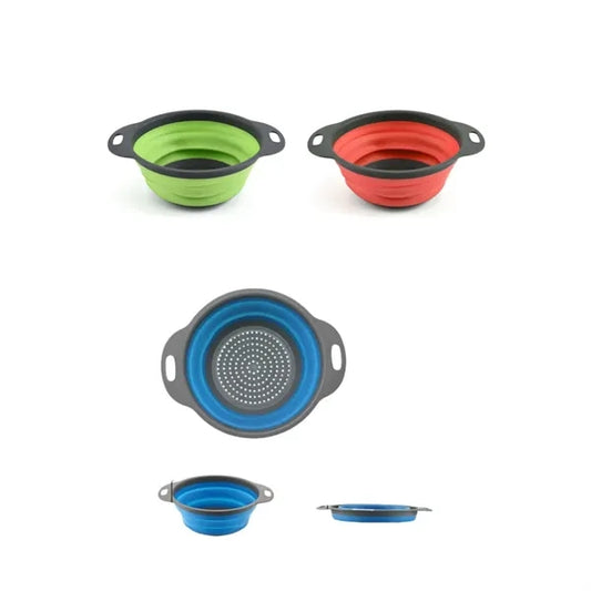 Collapsible and foldable draining basket