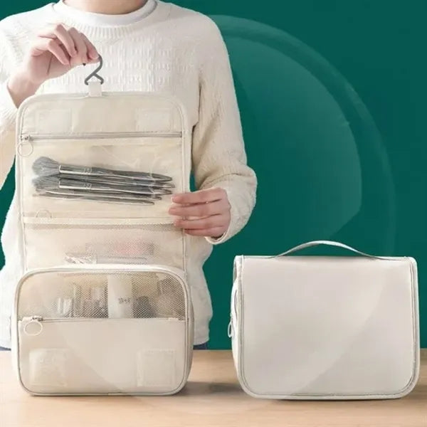 Hanging Cosmetic Organizer Toiletries Bag with Hook